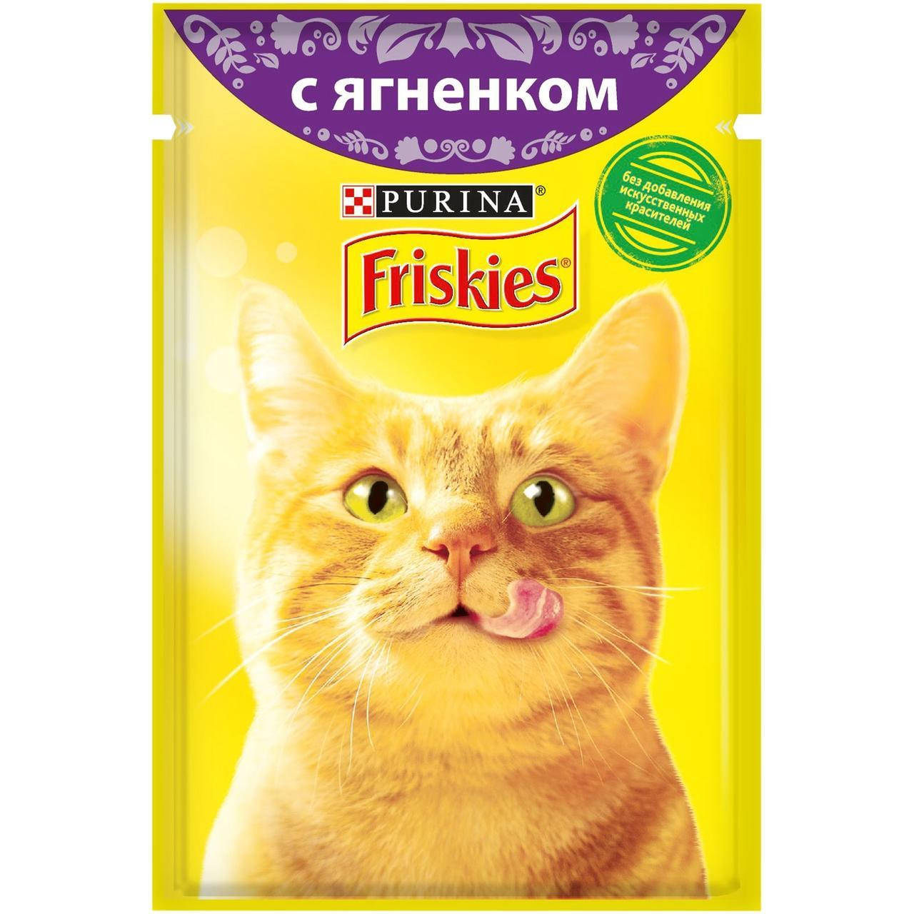 

Влажный корм для кошек Purina Friskies в подливе с ягненком 85 г.