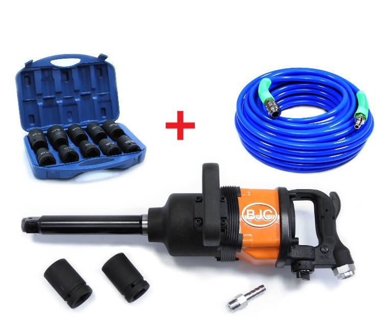 

Ударный ключ для TIR 1 "4800Nm BJC + 12 насадок BJC 788 - ударный гайковерт