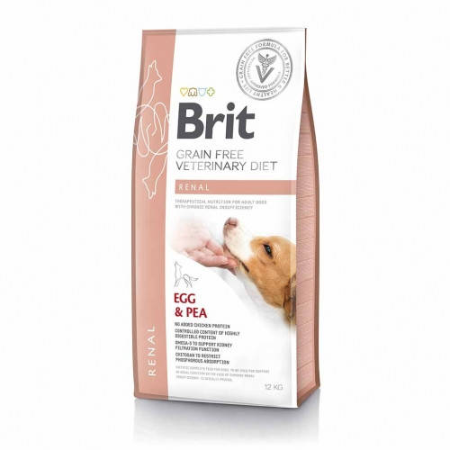 

Корм для собак Brit GF VetDiets Dog Renal 12 kg при почечной недостаточности с яйцом, горохом и гречкой