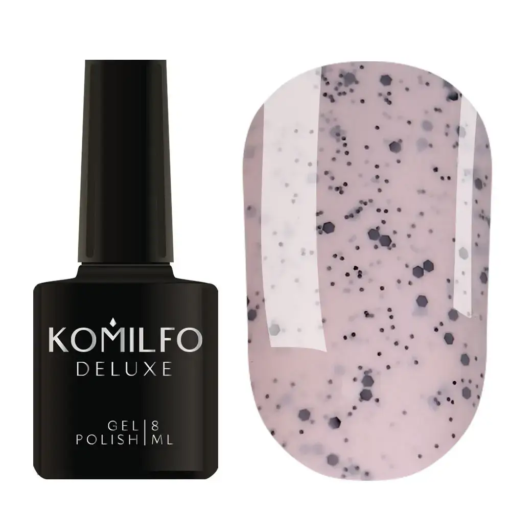 

Гель-лак Komilfo Dragon Fruit DF001 (миндальный с вкраплениями), 8 мл