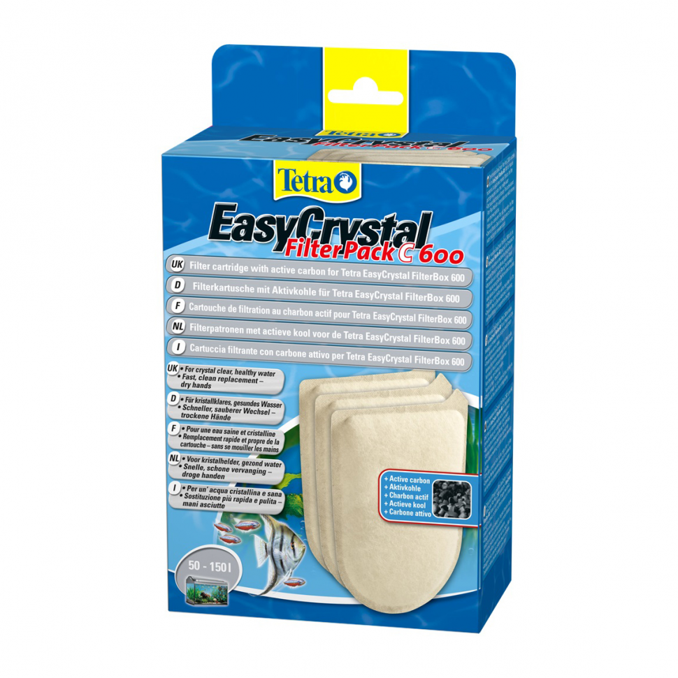 

Вкладыш для фильтра Tetra EasyCrystal 600 FilterPack C 600 с активированным углем 3 шт