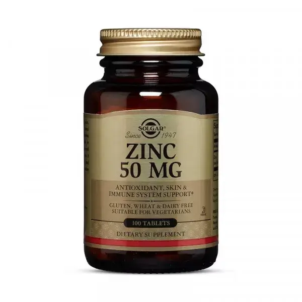 

Цинк Solgar Zinc 50 mg 100 tabs