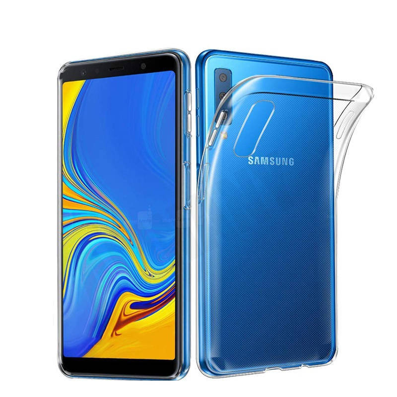 

Ультратонкий 0,3 мм чехол для Samsung Galaxy A7 2018 прозрачный, Разные цвета