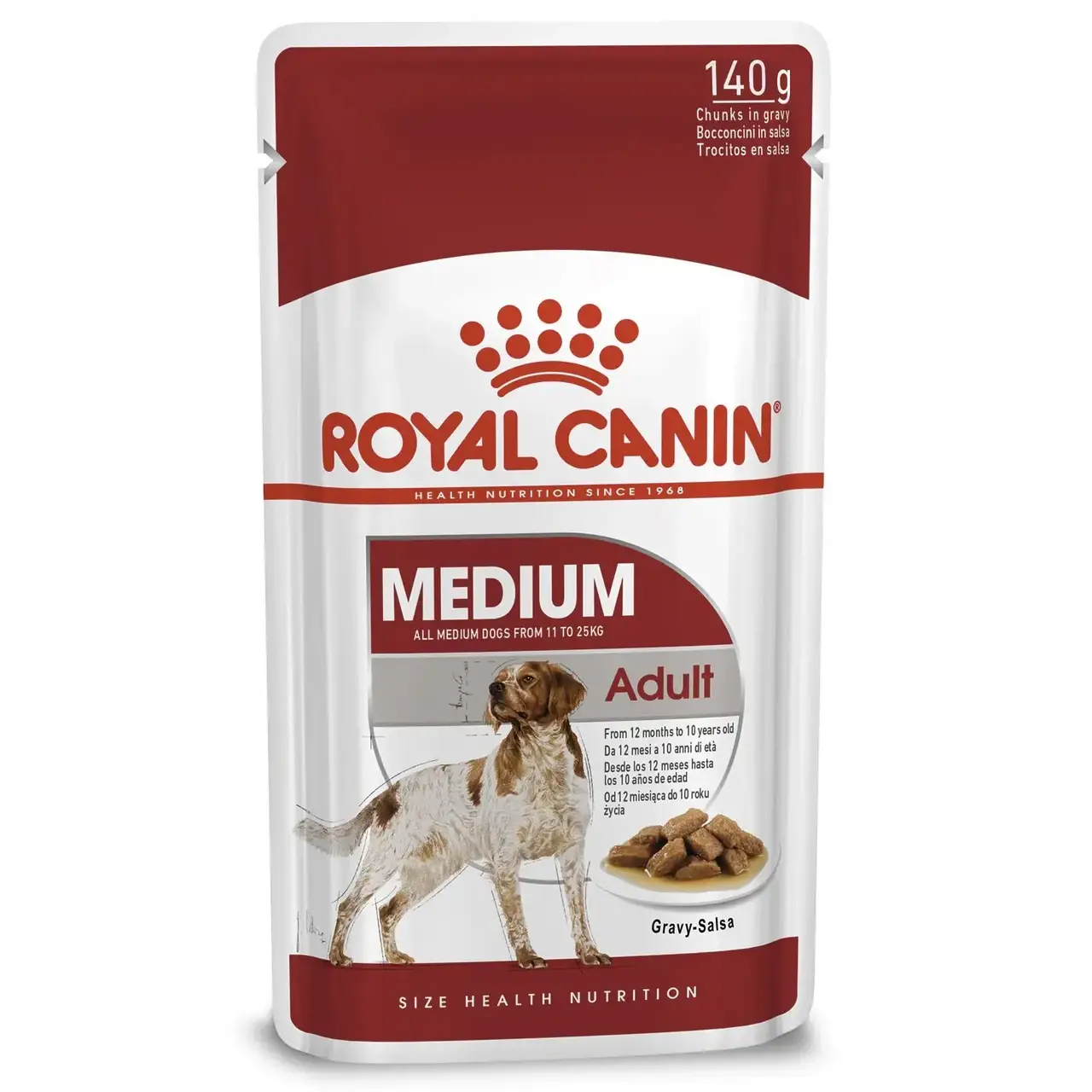 

Влажный корм для взрослых собак средних пород Royal Canin Medium Adult 140 г (домашняя птица)