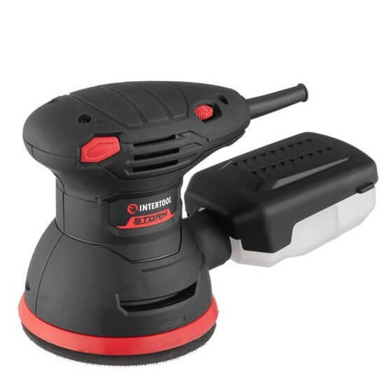 

Шлифмашина эксцентриковая 125 мм, 300 Вт, 5000-12000 об/мин, ход эксцентрика 2 мм INTERTOOL WT-0541