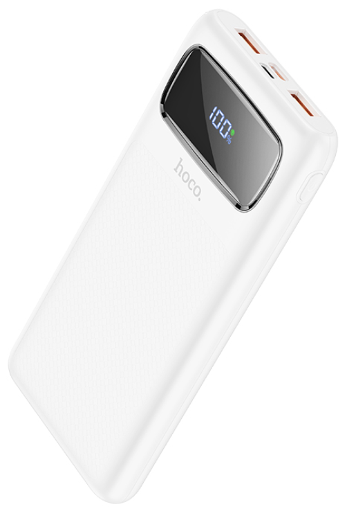 

Павербанк PowerBank с быстрой зарядкой HOCO J81 10000mAh |2USB/1Type-C, 22.5W, 5A, QC/PD| Белый
