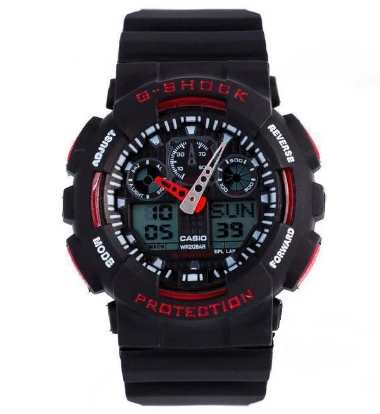 

Часы G-SHOCK-2 Черно-красные | Мужские наручные часы | Касио часы мужские