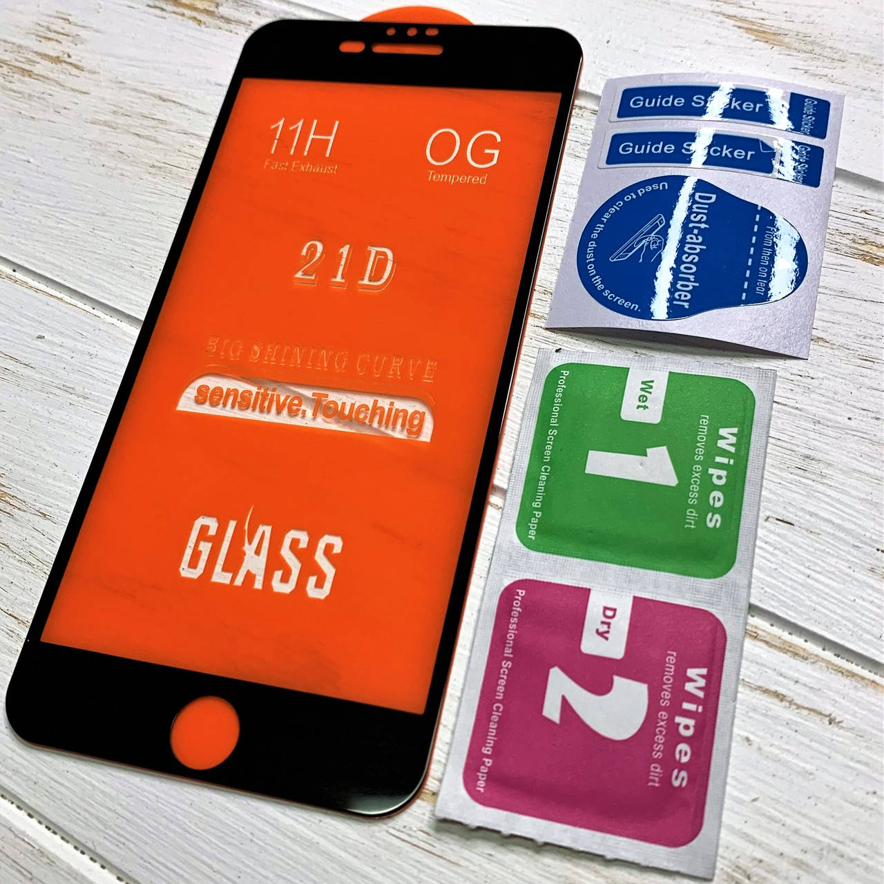 

Защитное стекло для iPhone 6s Plus (6s+) 21D чёрное, Прозрачный