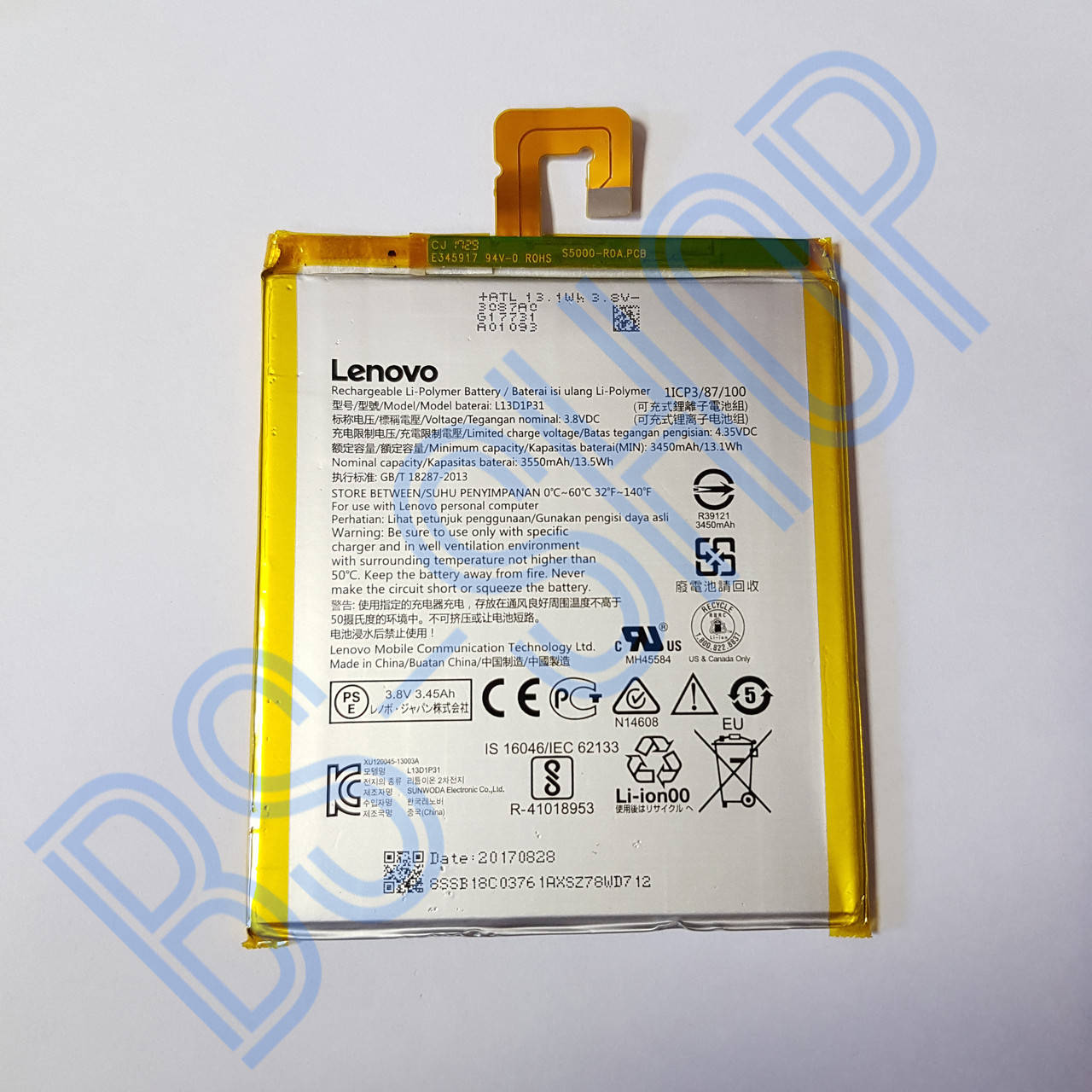 

АКБ Lenovo L13D1P31 Tab 7 Essential (TB-7304L/F) original
