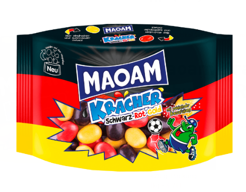 

Жевательные конфеты Maoam Kracher Schwarz Rot Gold 420 g