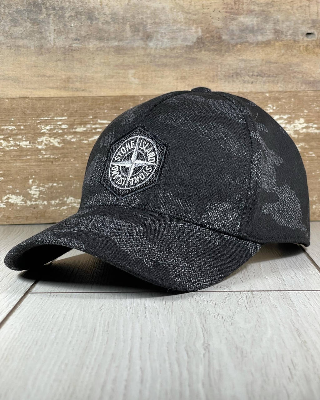 

Трикотажная бейсболка хаки Stone Island