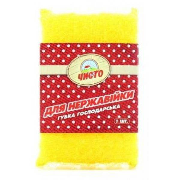 

Губка-скребок для нержавейки Чисто, 1 шт