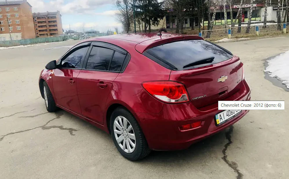 

Дефлекторы окон, ветровики Chevrolet Cruze Hatchback 2011-2014 (Autoclover/A137)