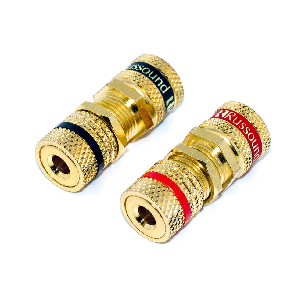

Разъём акустический, соединитель Banan 4мм (гнездо - гнездо), GOLD 24K (2шт)