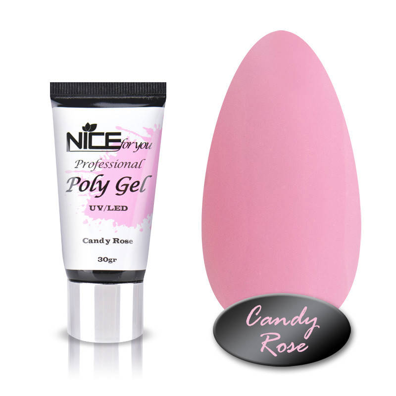 

Nice For You акрил гель CANDY ROSE розовый 30г
