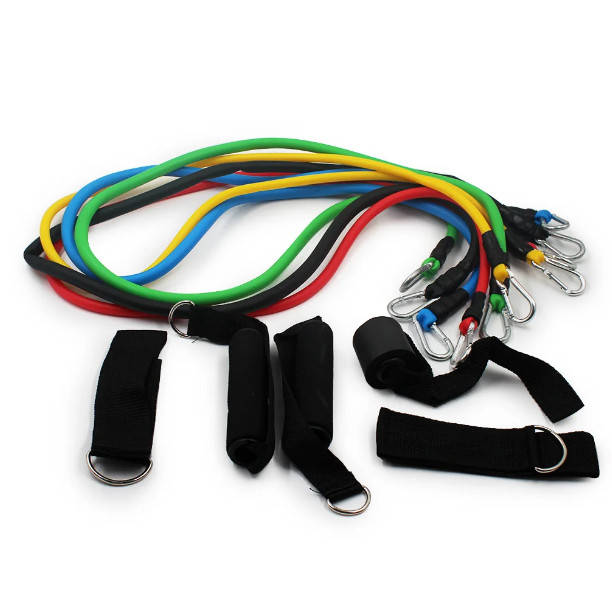 

Набор трубчатых эспандеров для фитнеса 7196