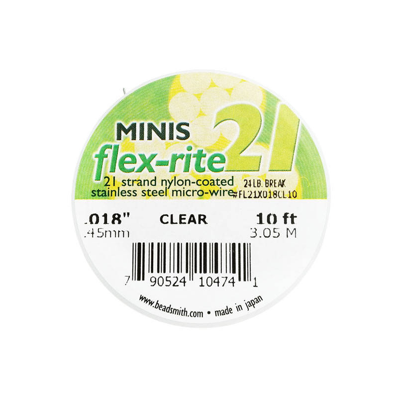 

Тросик ювелирный FLEX-RITE 21 MINIS, Clear, толщина 0.45 мм, 10 футов (3.05 м)