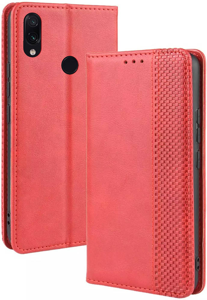 

Чехол книжка RetroLine Xiaomi Redmi Note 7 (Сяоми Ксиаоми Редми Ноут Ноте 7), Красный