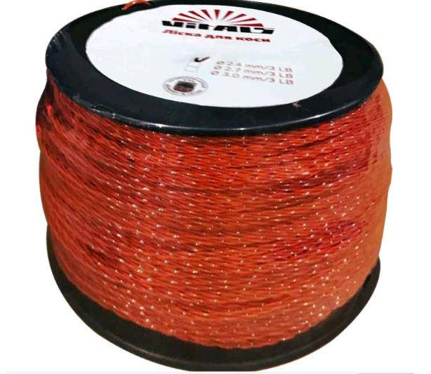 

Леска для триммеров в бухте Vitals (зiрка) 2.7mm*3LB 276м