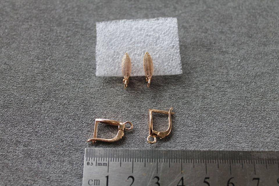 

Швензы для сережек, цвет - золото, 1 пара