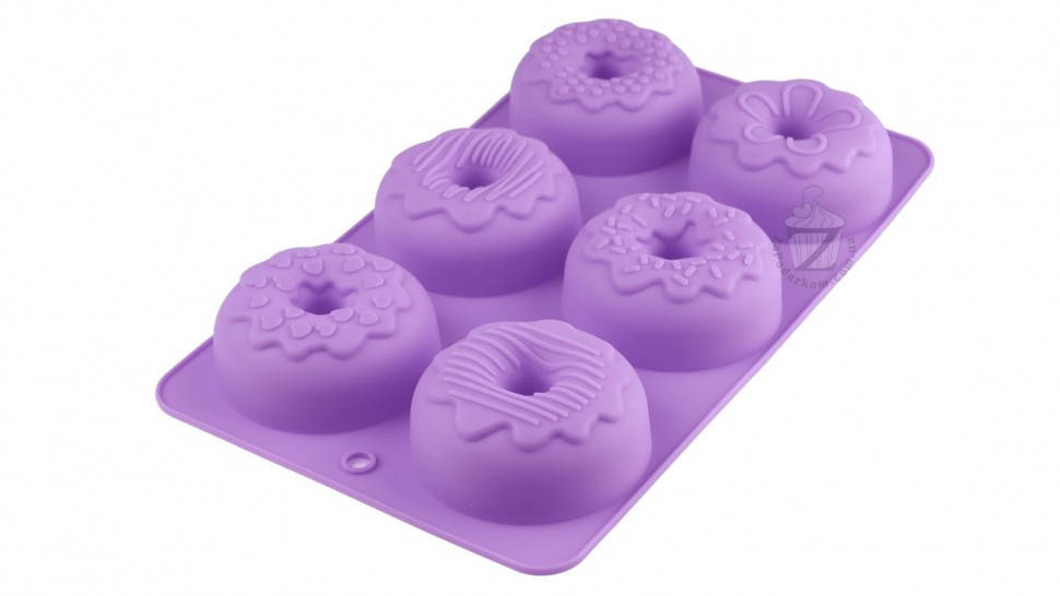 

Силиконовая форма для выпечки и заливки Пончики с глазурью