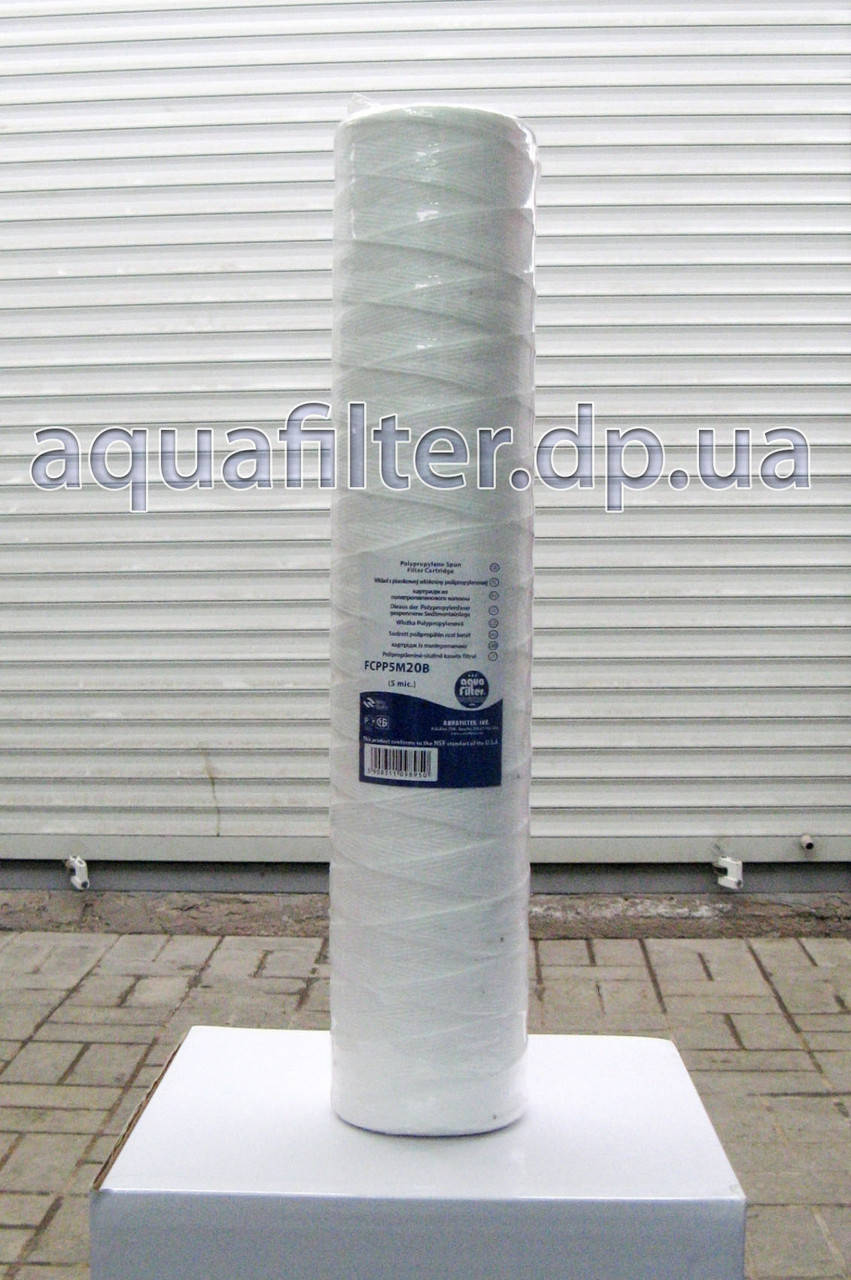 

Нитяной картридж Aquafilter 5, 20 мкм FCPPM20B 20 Big Blue 20BB