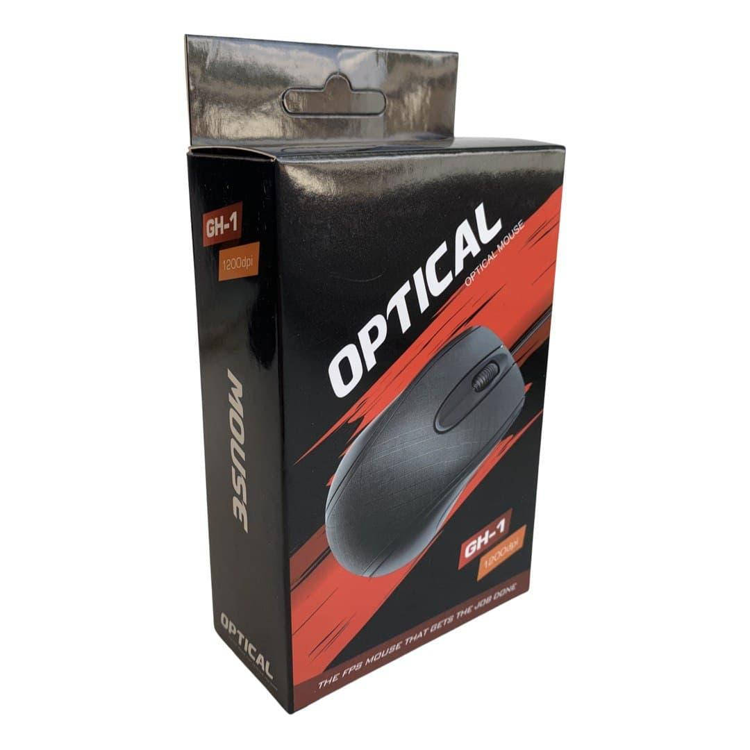 

Мышь компьютерная USB GT-1 проводная мышка для ноутбука мышка для пк черная, Черный