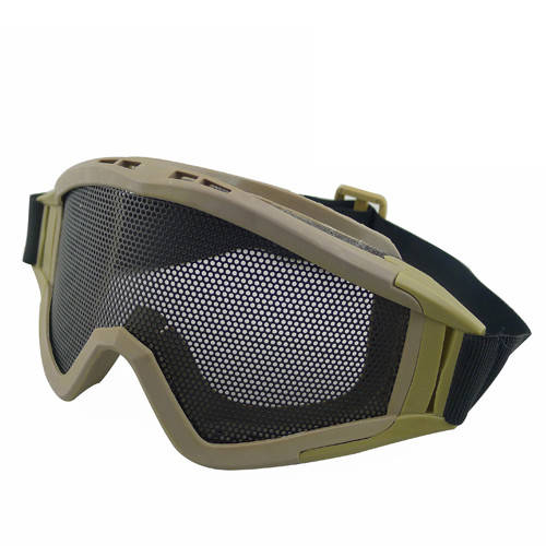

Захисні маска-оклуяри Desert Locusts перфорація Tan (для Airsoft, Страйкбол)