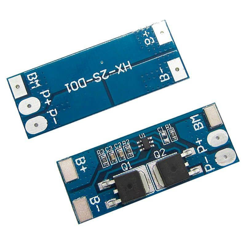 

BMS контроллер заряда/разряда, плата защиты 2S li-Ion 8.4V 8A (HX-2S-D01)