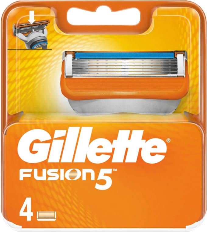 

Запасные лезвия к бритве Fusion-5 Gillette (4)шт, США для Германии 4