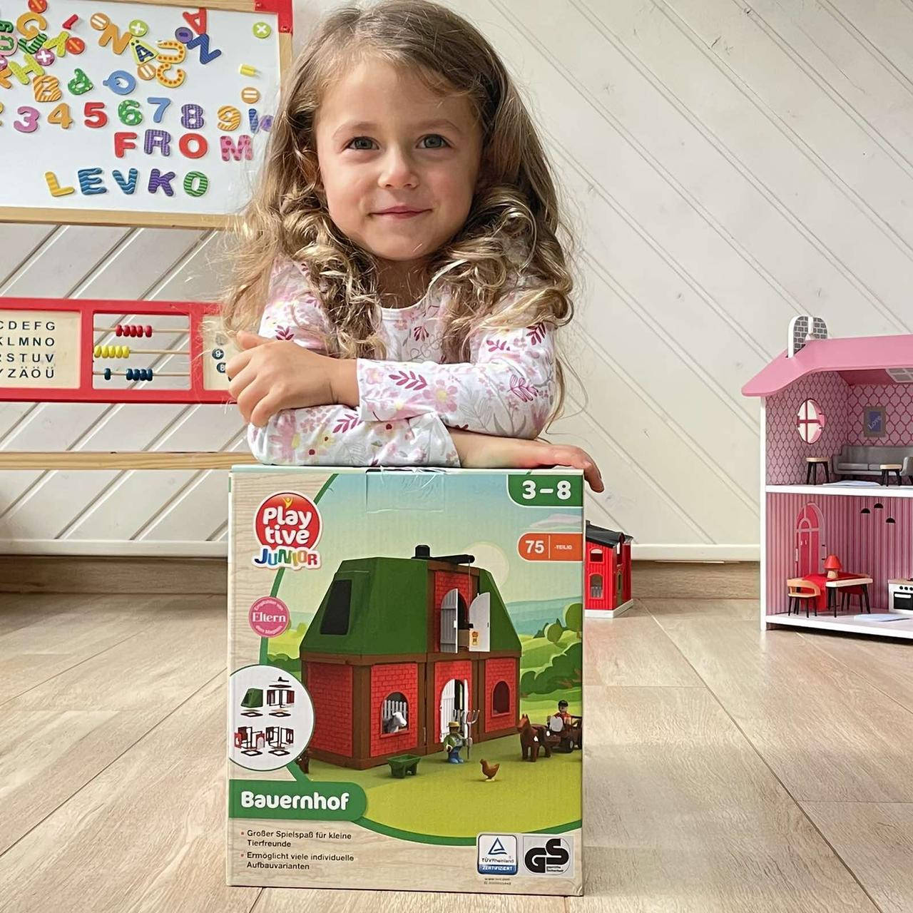 

Набор для деревянной железной дороги Ферма Farme PlayTive 75 эл Германия, Разные цвета