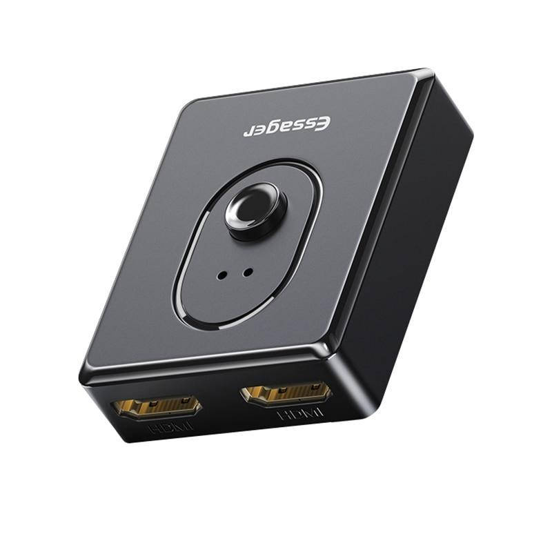 

Сплиттер Essager HDMI 2.0 двунаправленный переключатель switch 4K 30Hz 3D (EQHH2-ZX01)