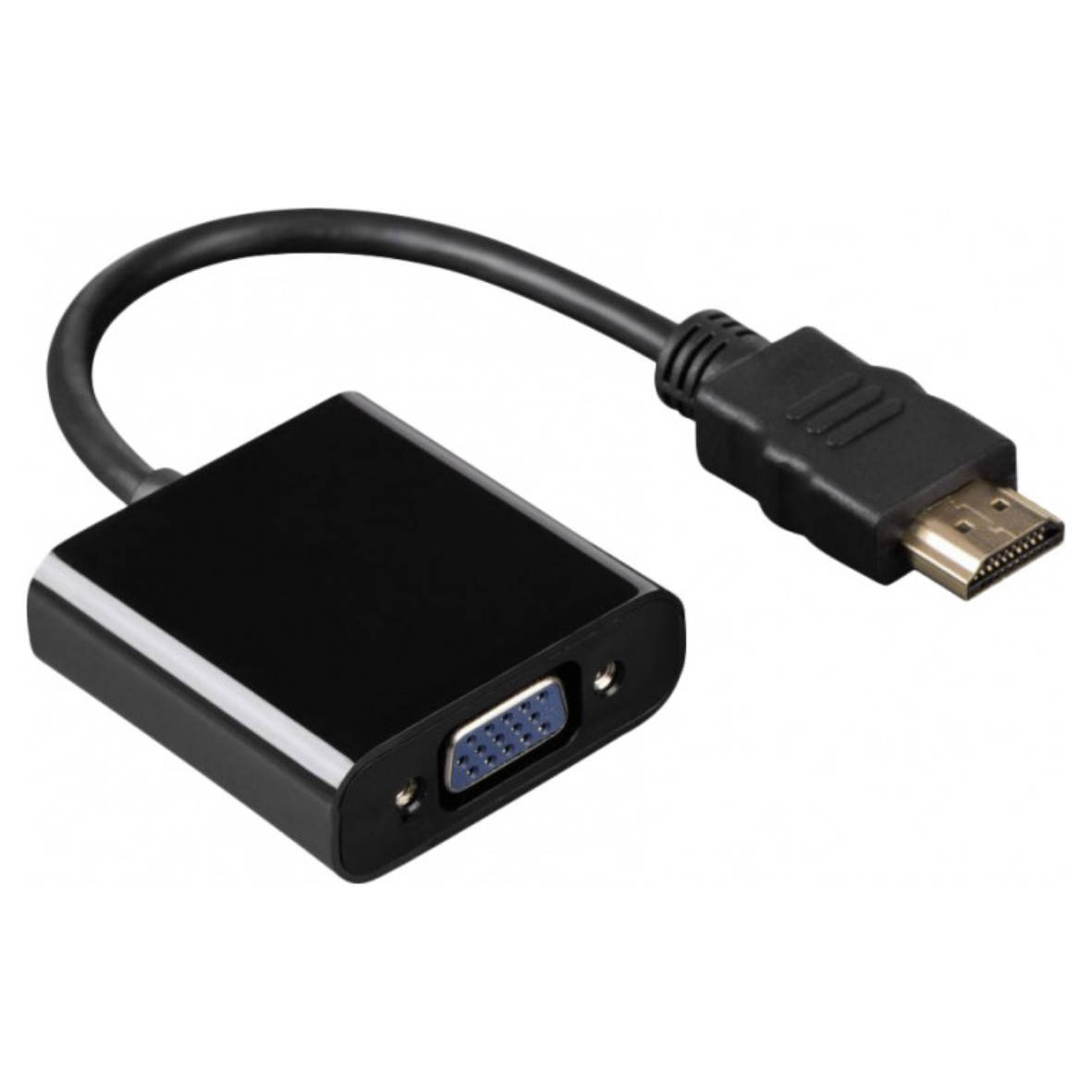 

Конвертер HDMI (папа) на VGA (мама) 10cm Black 4K/2K (02777), Черный