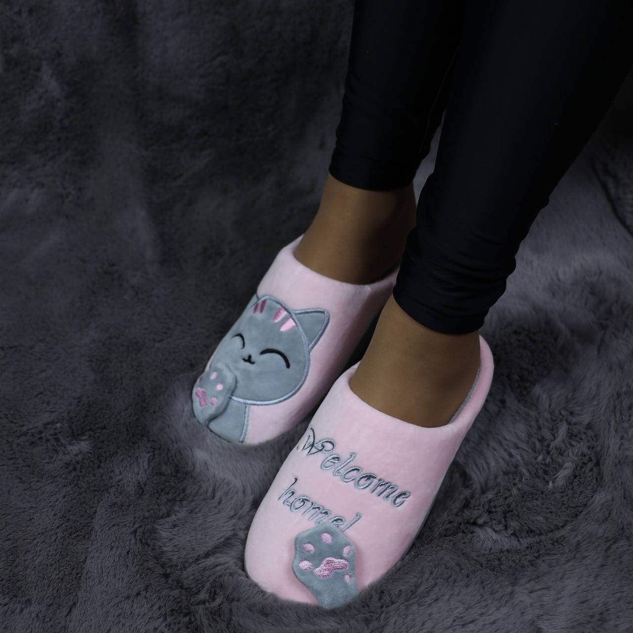 

Домашние тапочки Welcome home Pink (Розовые) 40/41-25,5см, Розовый