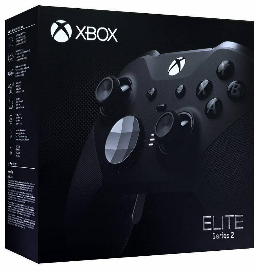 

Джойстик для Xbox One Microsoft Wireless Controller Elite Series 2 (черный)