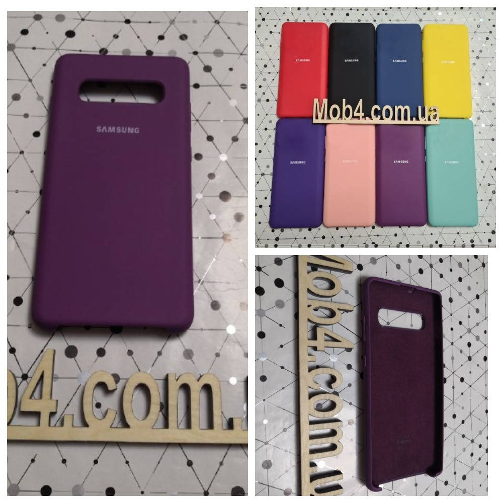 

Брендовый чехол накладка Silicone Cover для Samsung Galaxy (Самсунг) S10 Plus, Разные цвета