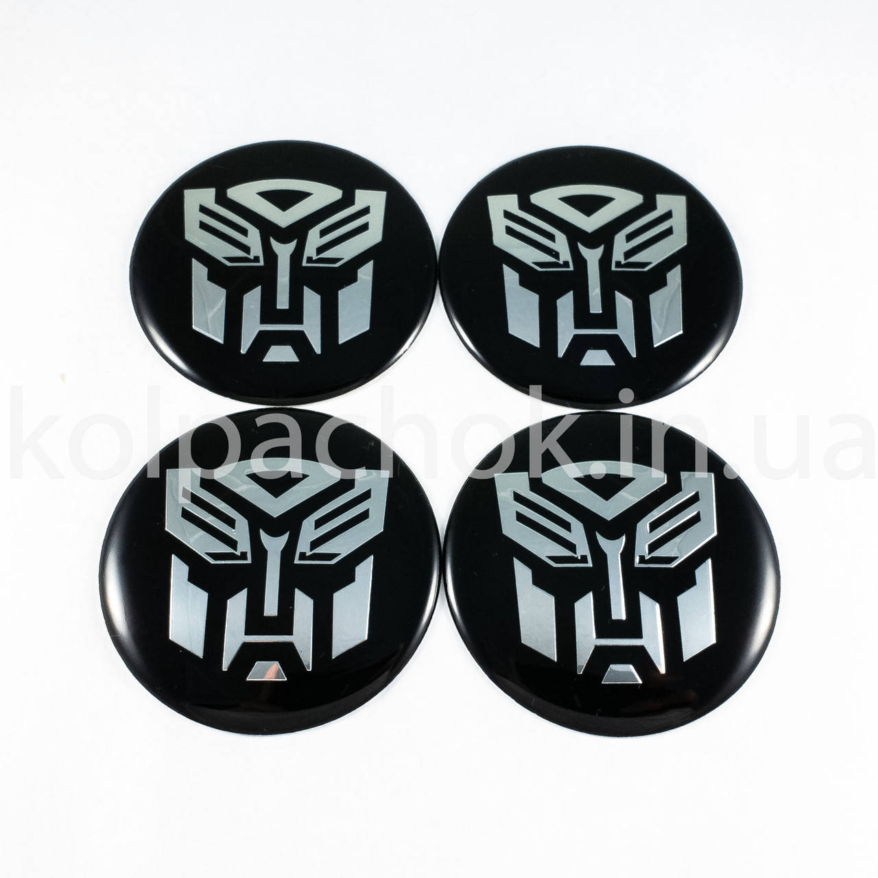 

Наклейки для колпачков на диски Transformers черные (65мм), Черный