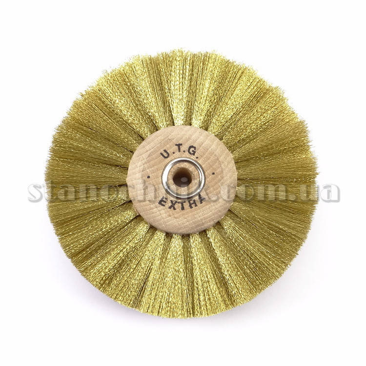 

Щетка дисковая латунная UTG 80 мм 4-х рядная, дерев диск (1172)