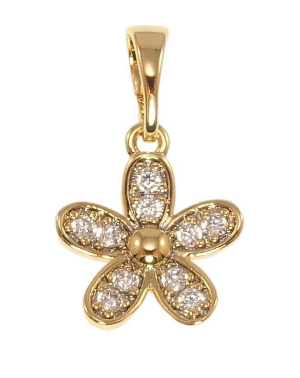 

Кулон Xuping Позолота 18K "Цветочек с цирконием" для цепочки до 5мм