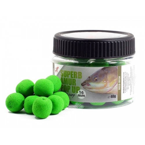 

Бойли Carp Zoom Amur - Grass Carp Superb Pop Up 16mm 40g Reed-rush (димлячі на амура)