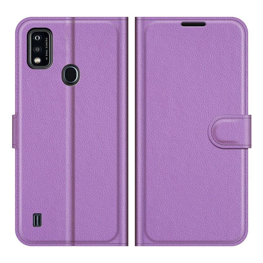

Чехол книжка Lichee для ZTE Blade A51 (9 цветов) фиолетовый