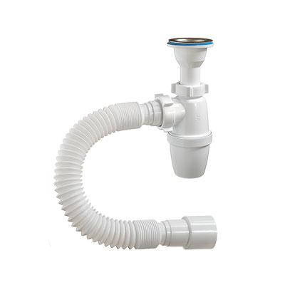 

Сифон для умывальника А-32019 (1 1/2"х40/50), Белый
