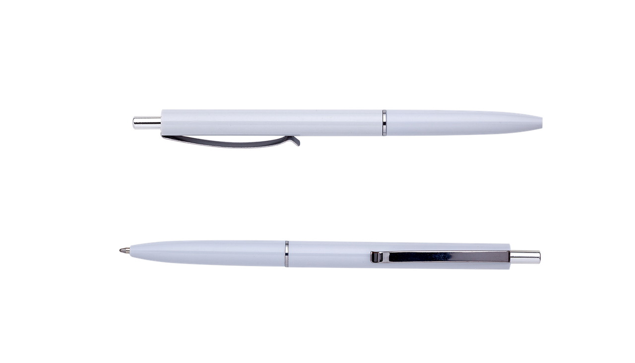 

@Ручка шарикавтоматCOLOR L2U 1 мм белый корпус синие чернила