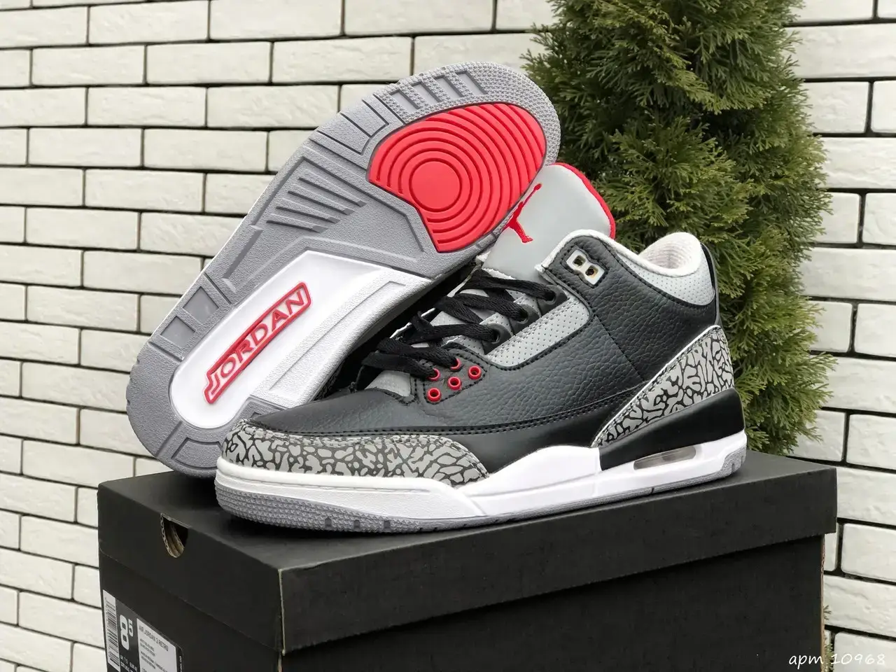 

Мужские кроссовки Nike Найк Air Jordan 3 Retro, черные. 46, Черный