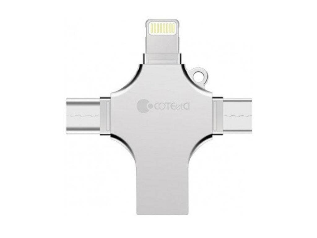 

FlashDrive Metallic USB for Type-C/Lightning/micro 32GB