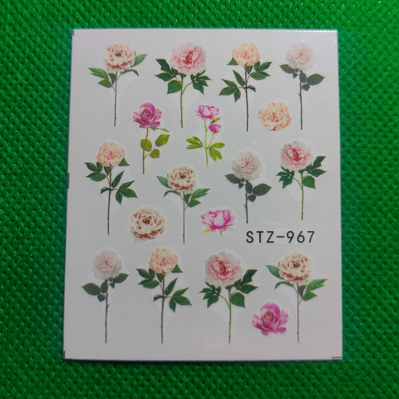 

Водные наклейки слайдеры Цветы серии STZ 967, Разные цвета