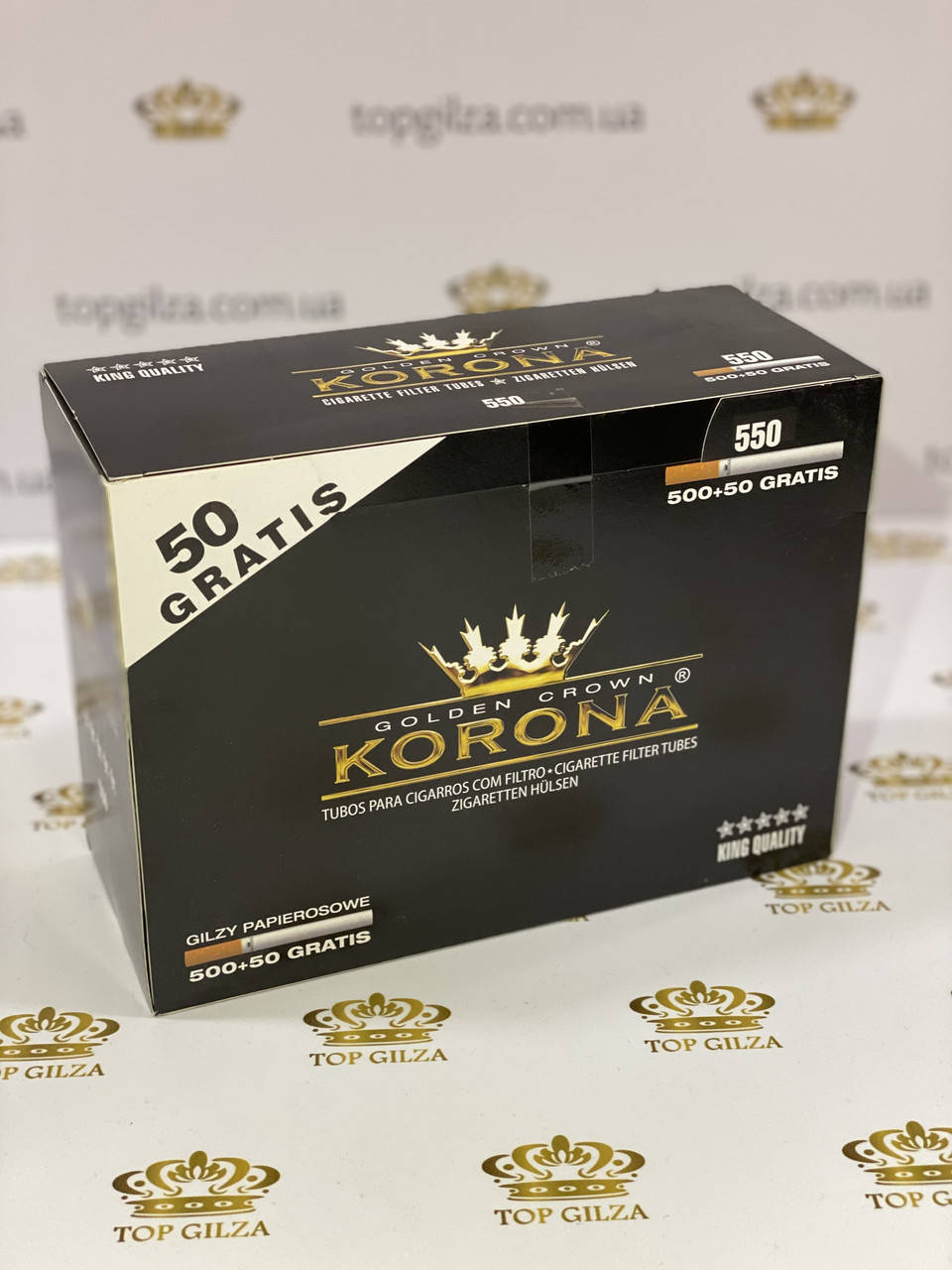 

Гильзы для набивки сигарет табаком Korona 550 шт