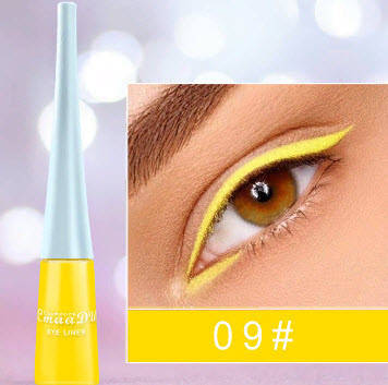 

Неоновый жидкий карандаш для подводки глаз водостойкий макияж "CmaaDU cosmetics" Желтый