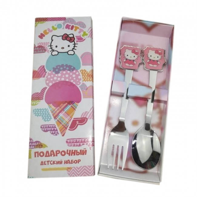 

Набор Isfahan Hello Kitty детский ложка и вилка 2 предмета (2117)