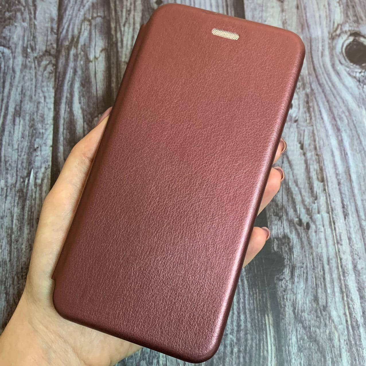 

Чехол книга для Huawei P40 Lite с эко кожи с подставкой книжка на телефон хуавей п40 лайт бордовая STN, Бордовый